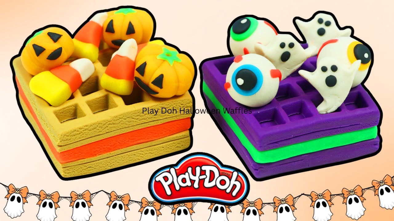 Make Play-Doh Halloween Waffles: Creative Kid's Craft Guide