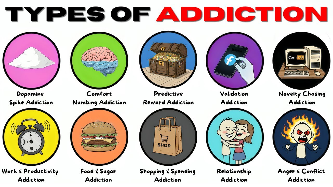 How Addiction Hijacks Your Brain: 10 Types Explained
