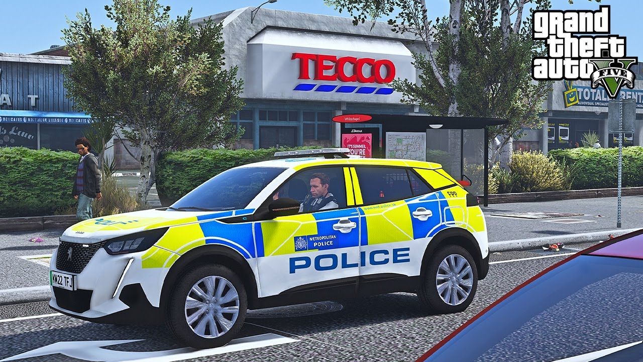 Virtual Peugeot e-208 Police Patrol Simulation & Tactics