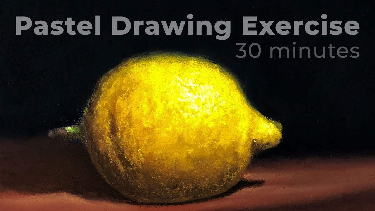 30-Min Pastel Lemon Sketch: Quick Form & Texture Exercise