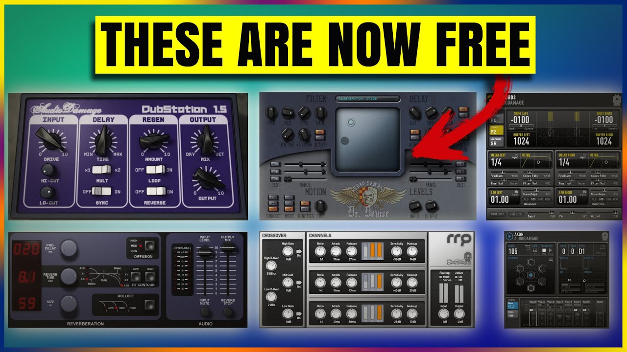 Free 64-Bit Audio Damage Plugins: Complete List