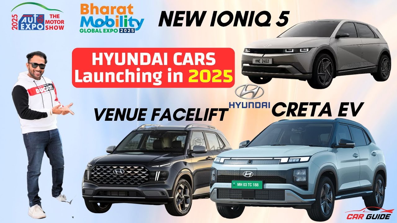Hyundai India 2025 Lineup: Creta EV, Venue Facelift & Ioniq 6 Preview