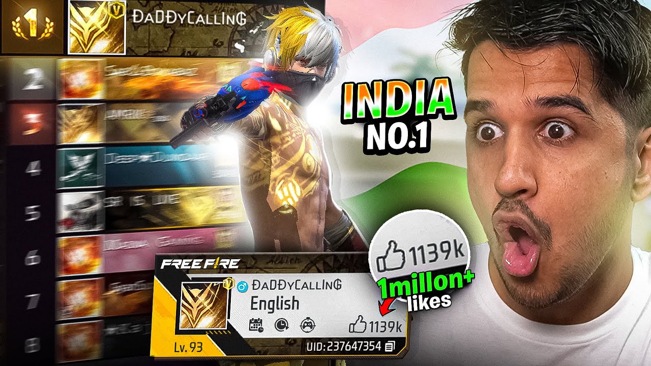 Daddy Calling: India's Most-Liked Free Fire Player Revealed