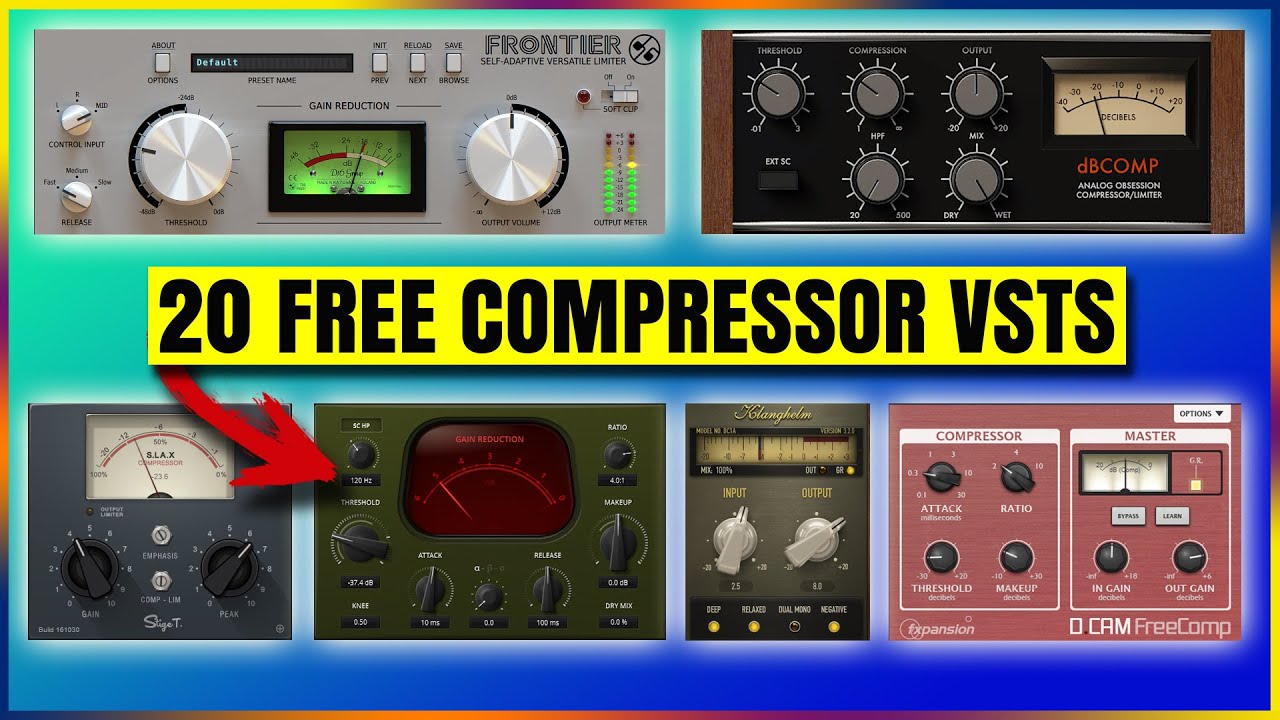 Top 20 Free Compressor Plugins for Professional Mixing