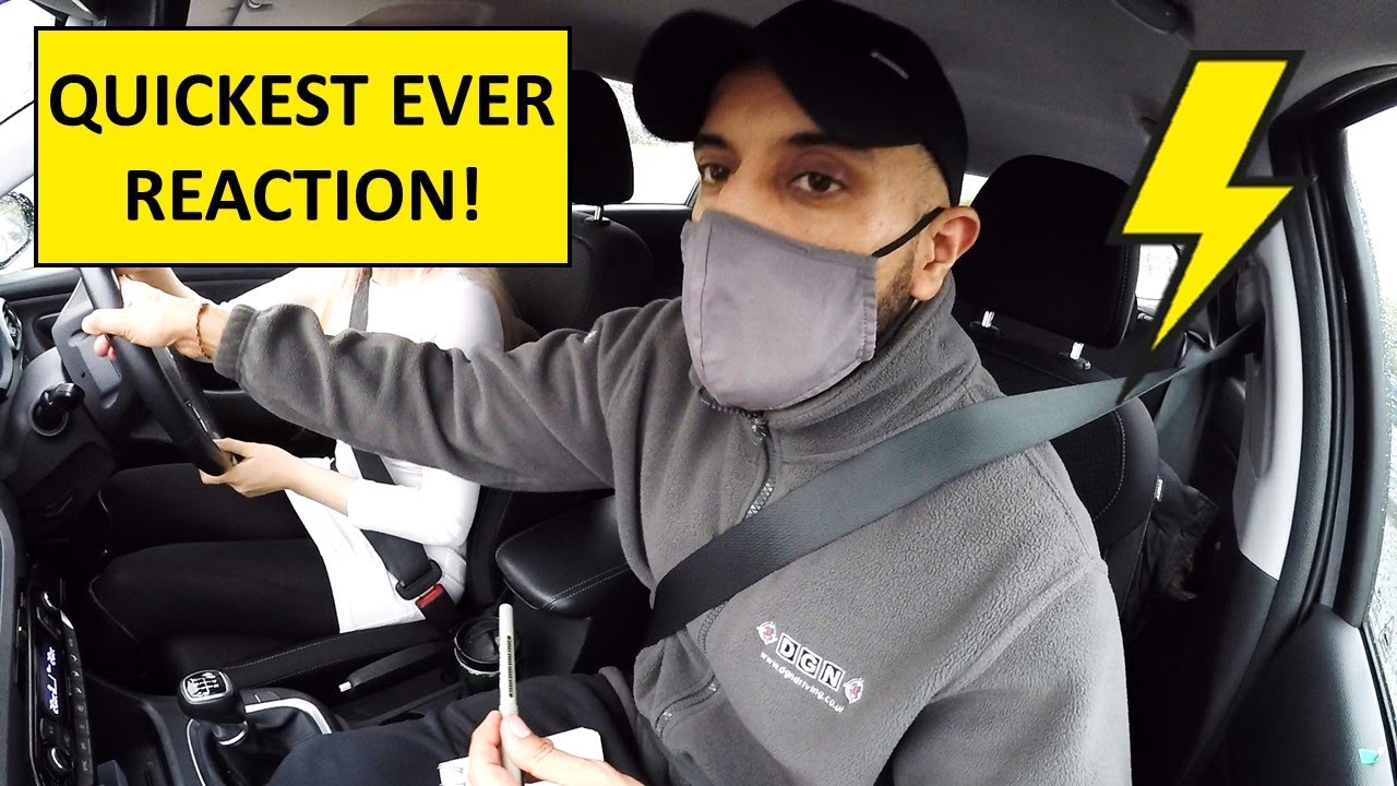 Driving Instructor's Lightning-Fast Mic Catch Reaction Explained