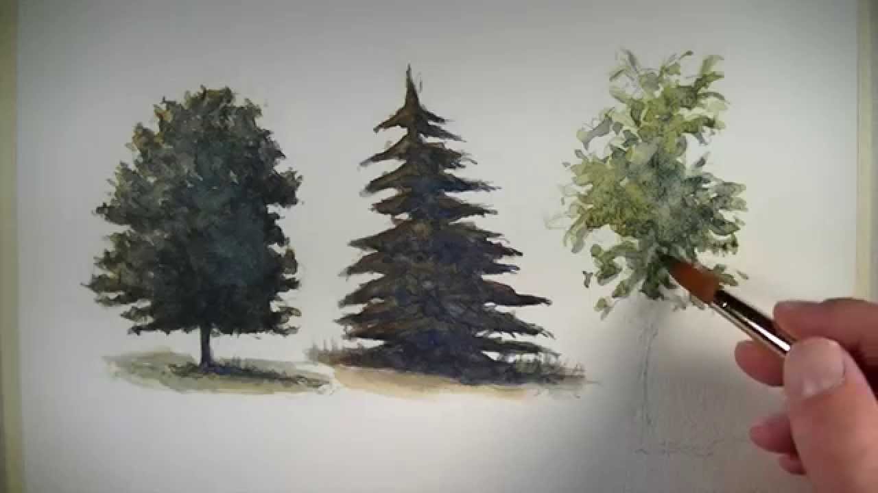 Master Watercolor Trees: Light, Texture, 3 Techniques