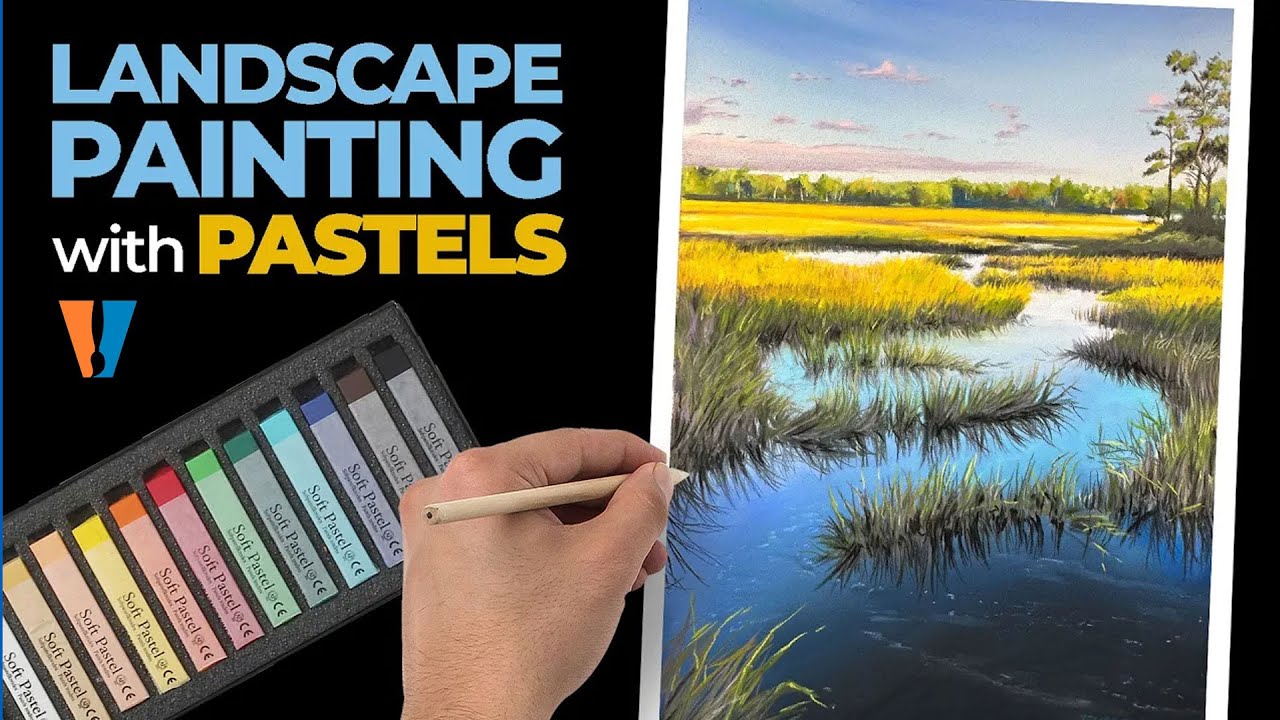 Master Marshy Landscape Drawing with Pastels: Step-by-Step Tutorial