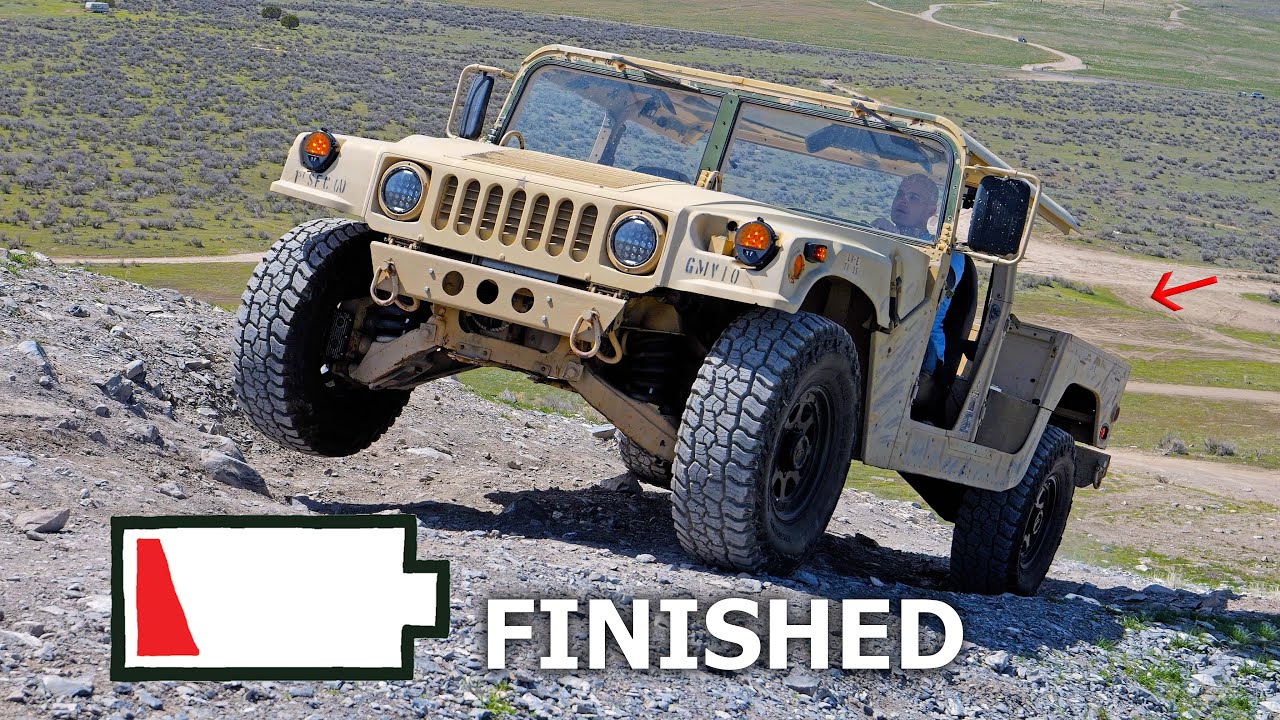 Electric Humvee Mountain Climb: 700Nm Torque Tested
