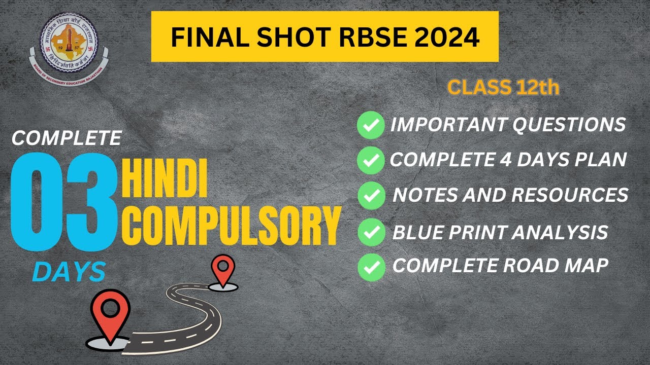 3-Day Hindi Exam Strategy: Last-Minute Blueprint & Study Plan