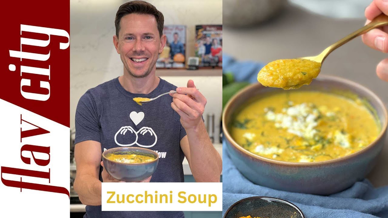 Creamy Golden Zucchini Soup Recipe (Dairy-Free)