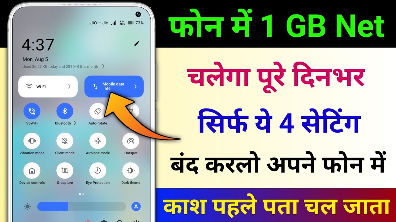 4 Phone Settings to Save Mobile Data & Make 1GB Last All Day