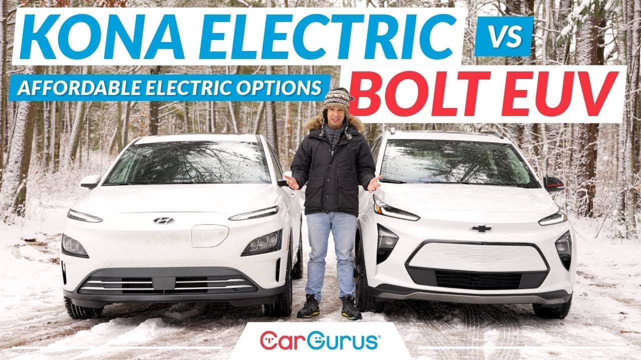 Hyundai Kona vs Chevy Bolt EUV: Winter EV Test