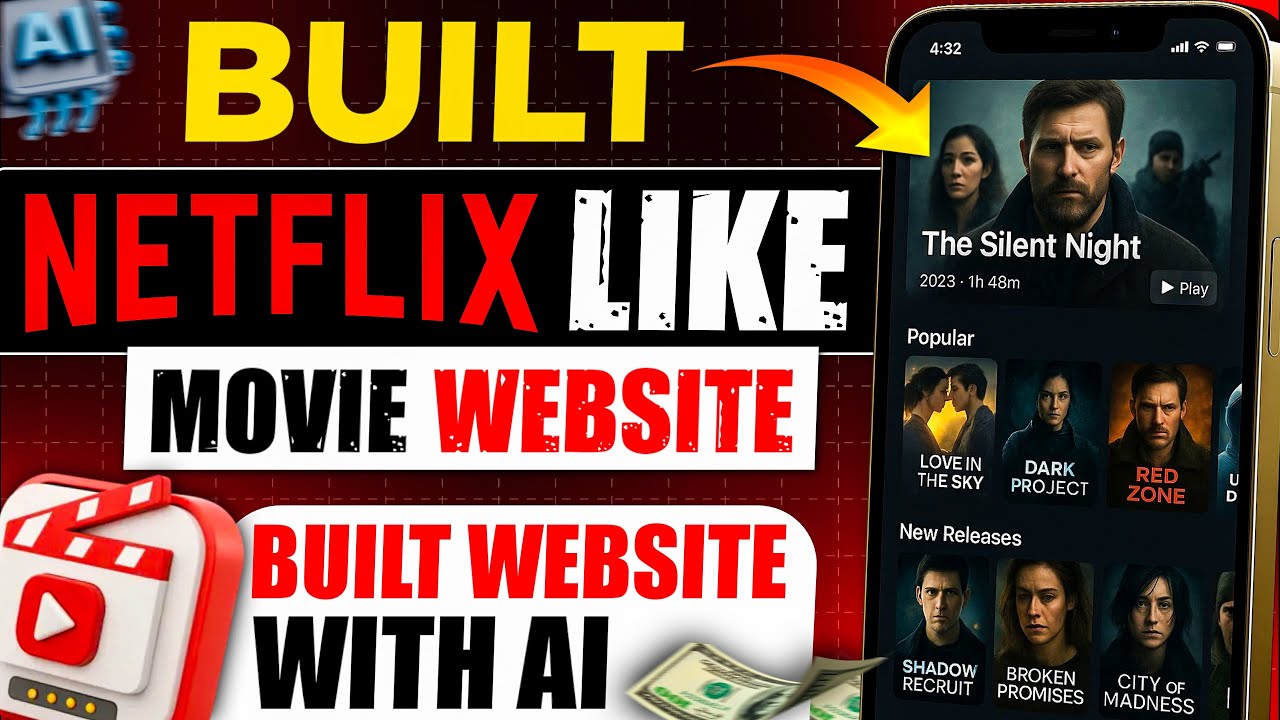 Build a Netflix-Style Movie Website in Minutes Using AI Tools