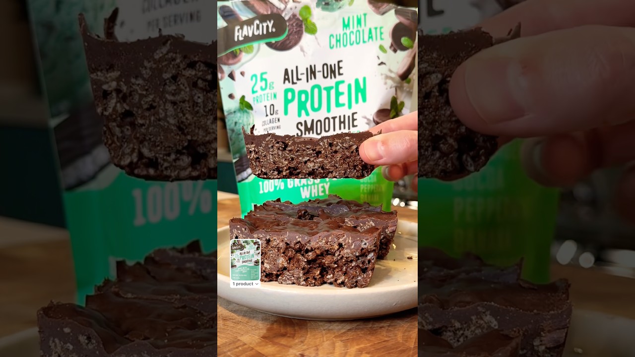 Homemade Mint Chocolate Protein Bars: 10g Protein, No Bake