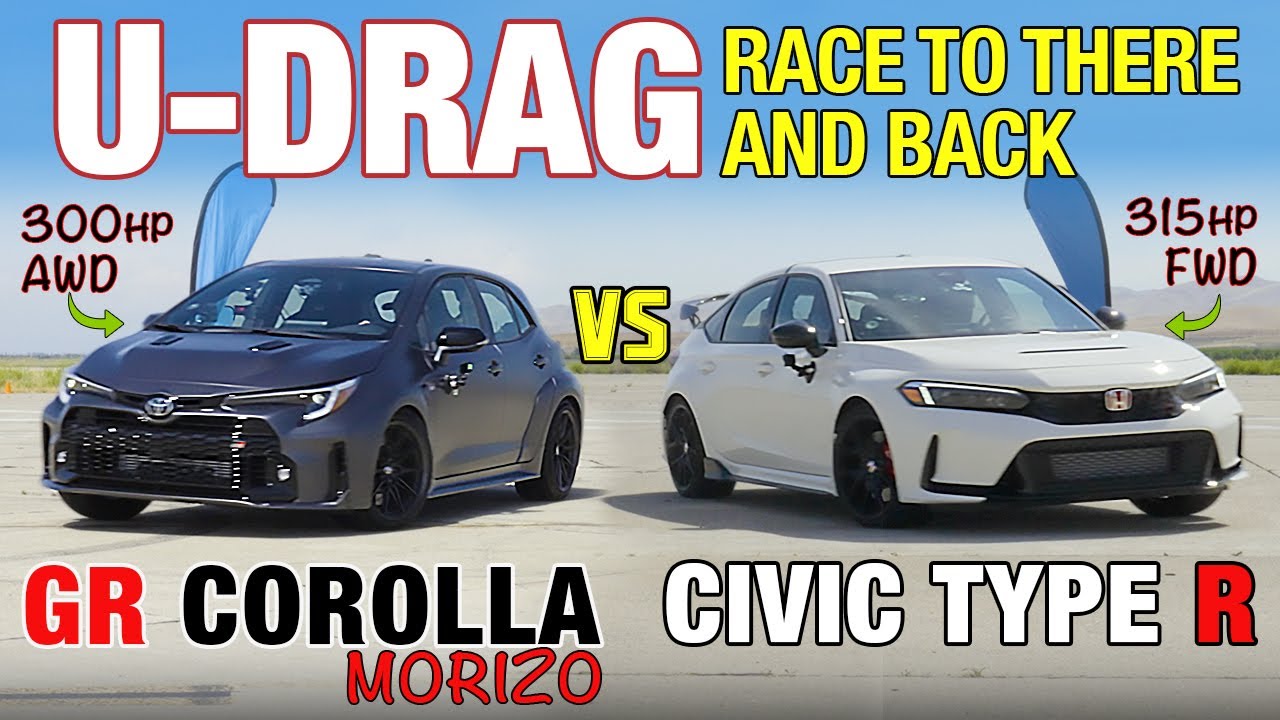 Honda Civic Type R vs Toyota GR Corolla: U-Drag Showdown Results