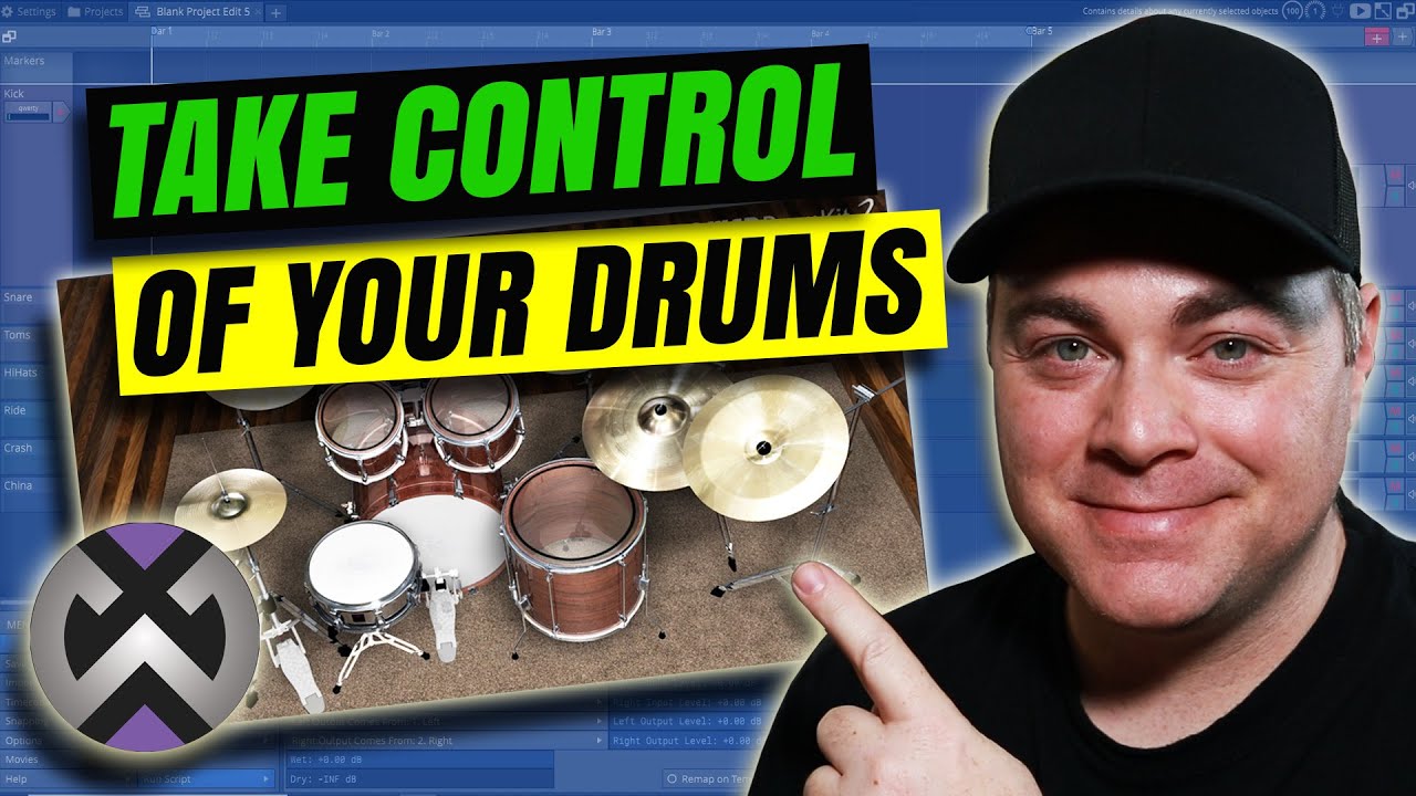 Individual Drum EQ & Compression in Waveform
