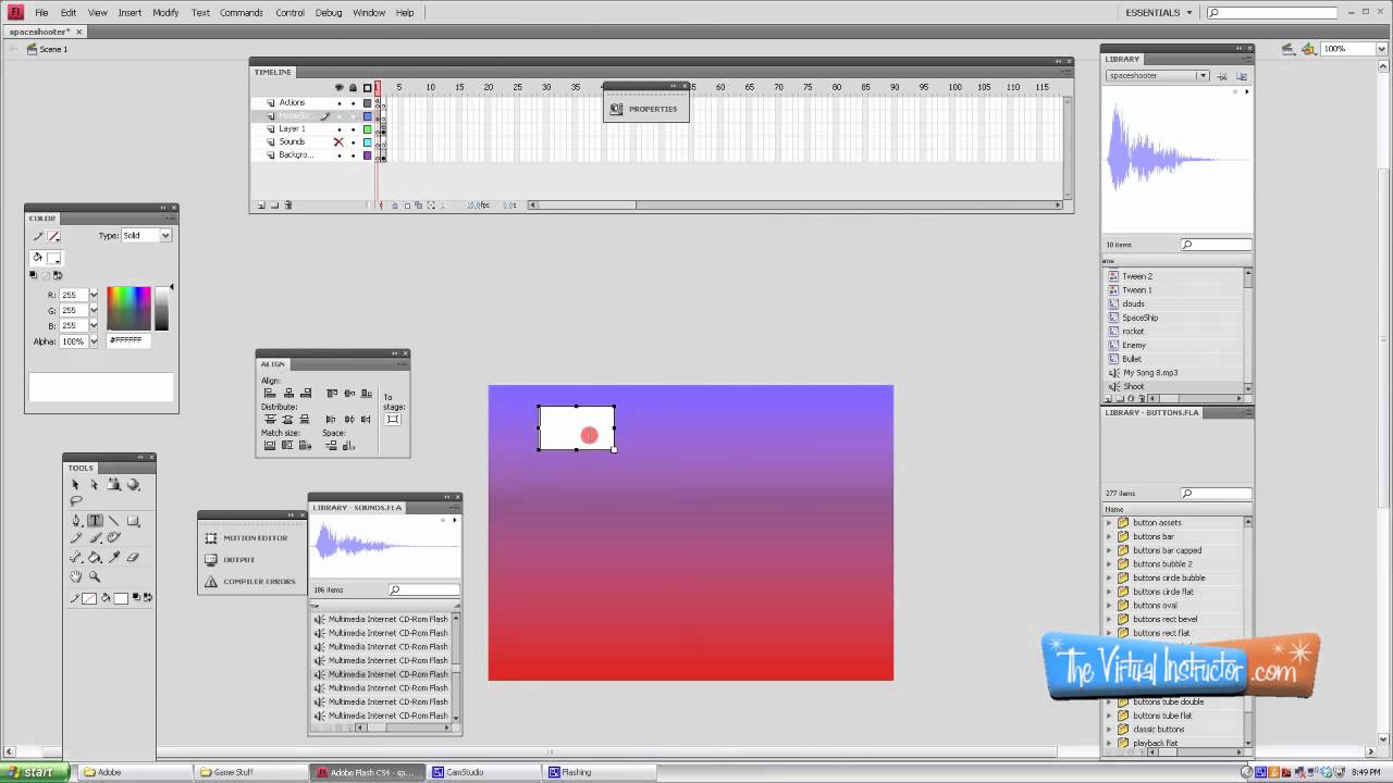Create Flash CS4 Game Title Screen: Step-by-Step Guide