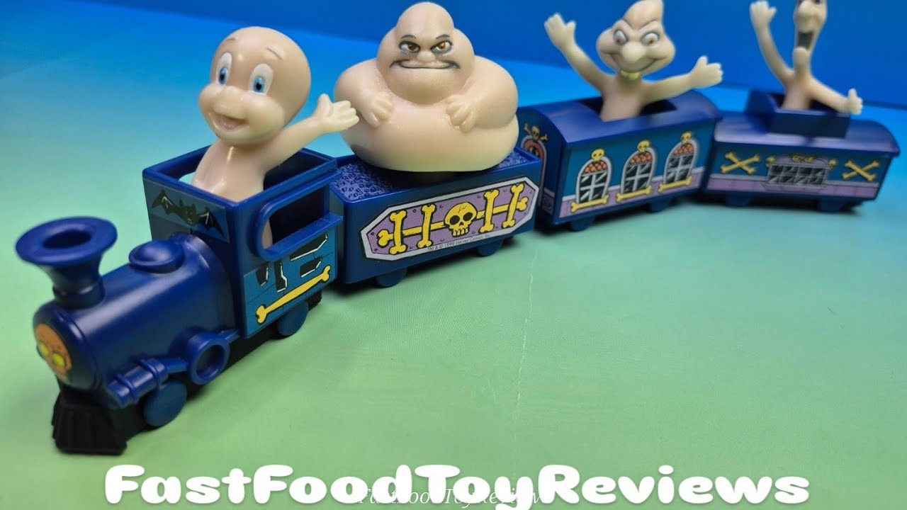 1998 Jack in the Box Casper Ghost Train Toys Review & Value