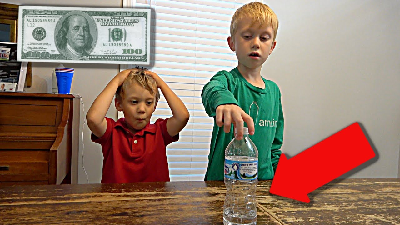 5 Creative Bottle Flip Challenges With $100 Prize