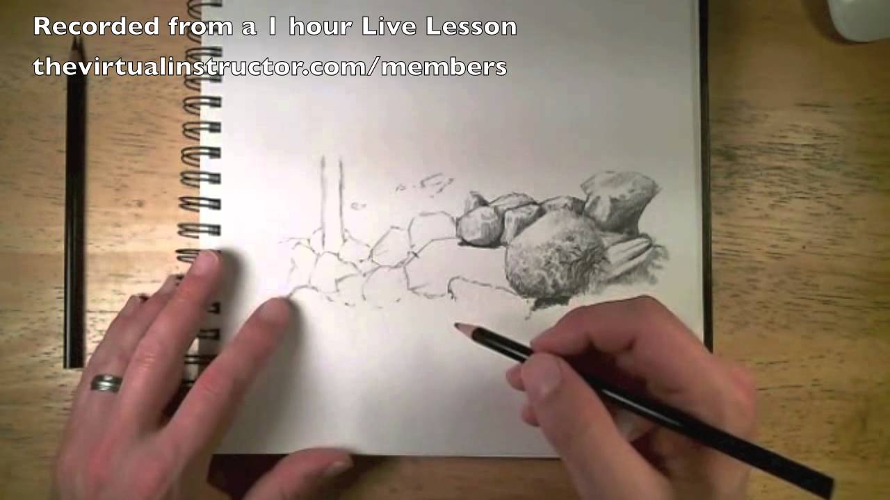 Master Graphite Rock Drawing: Light, Texture & Depth Techniques