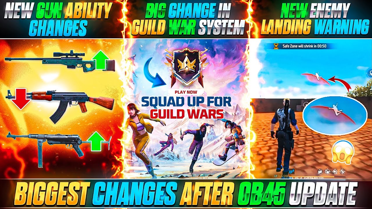 Free Fire OB45 Update: Biggest Changes Revealed
