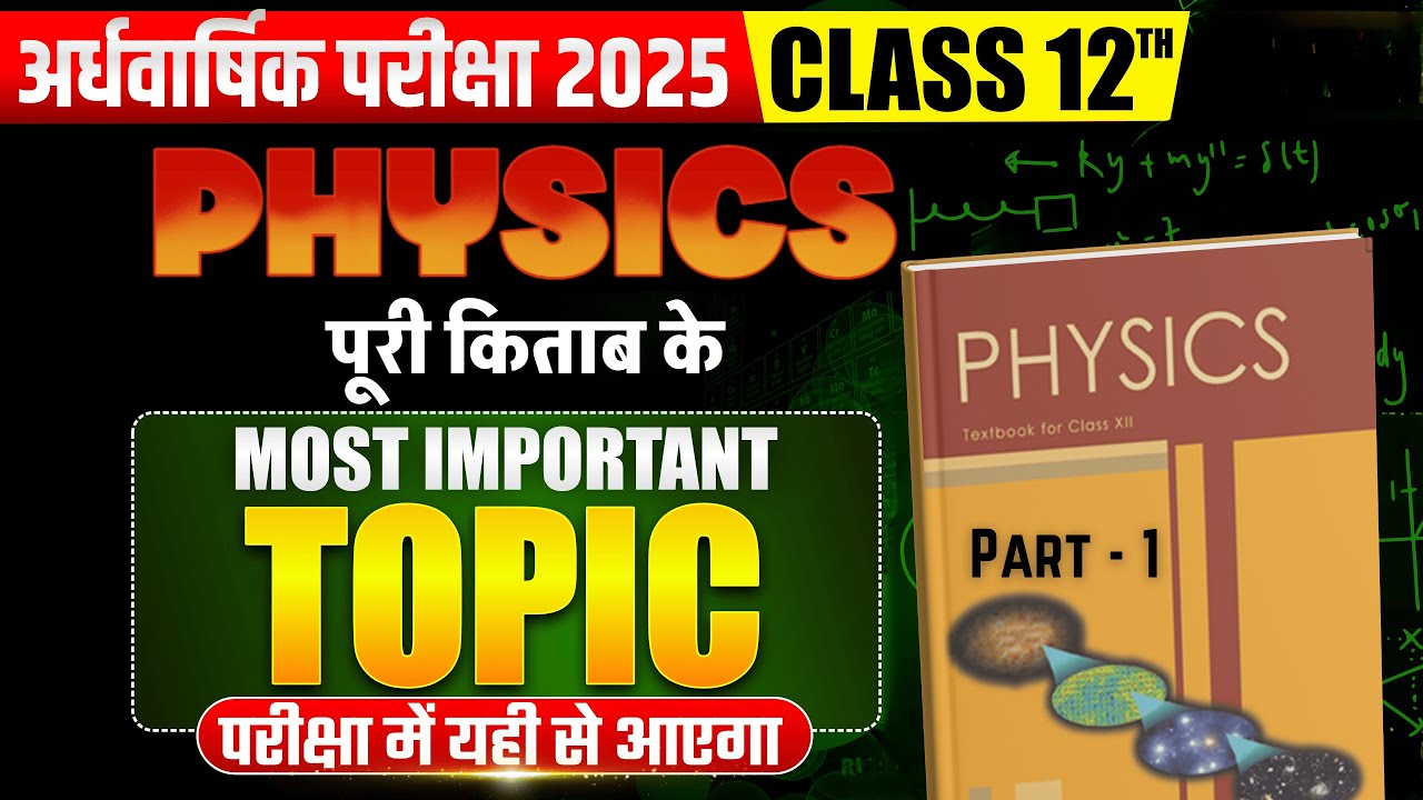 CBSE Class 12 Physics Key Expected Questions (Chapters 1-7)