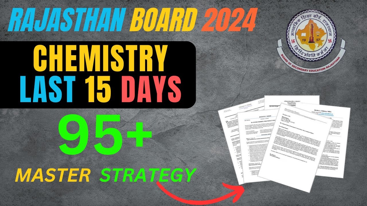 Last-Minute Chemistry Exam Strategies to Score 90+ (RBSE/CBSE)