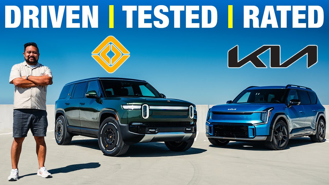 Kia EV9 vs Rivian R1S: Best Electric 3-Row SUV Comparison