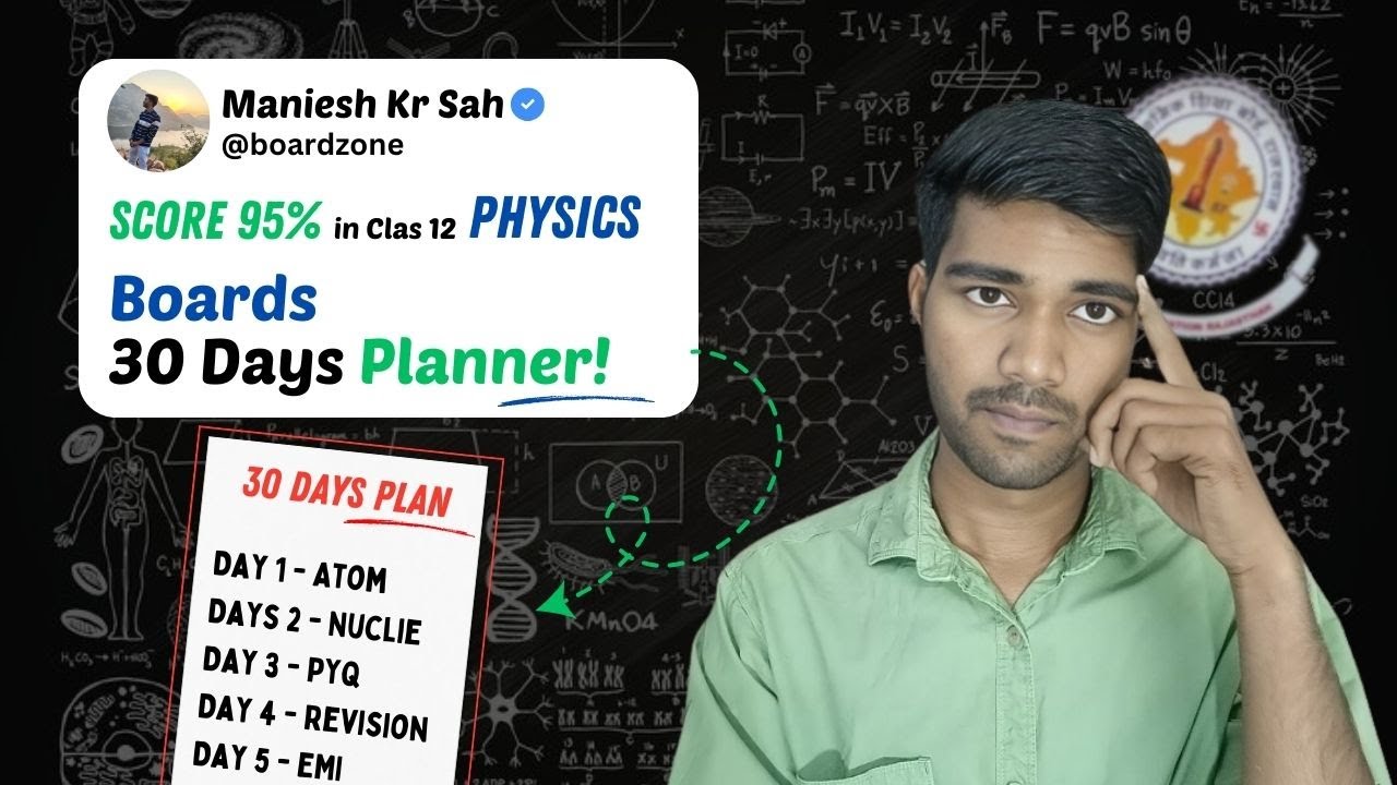 30-Day Physics Study Plan for Full Marks | 2025 Board Exam