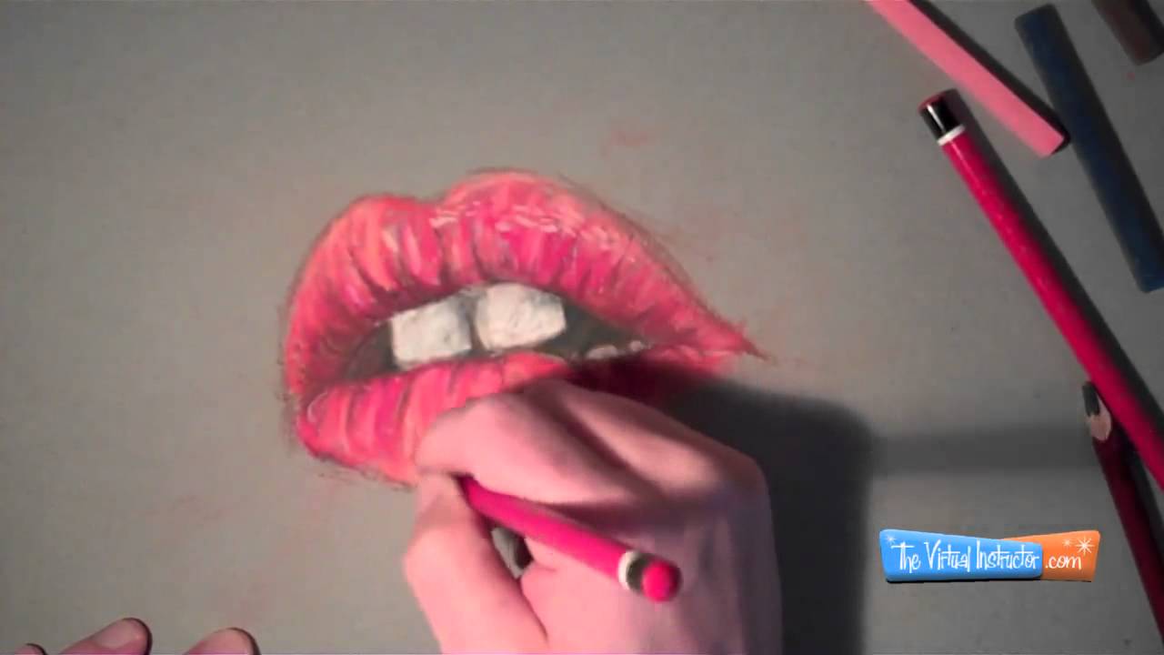 Master Lip Drawing with Chalk Pastels: 3/4 View Tutorial