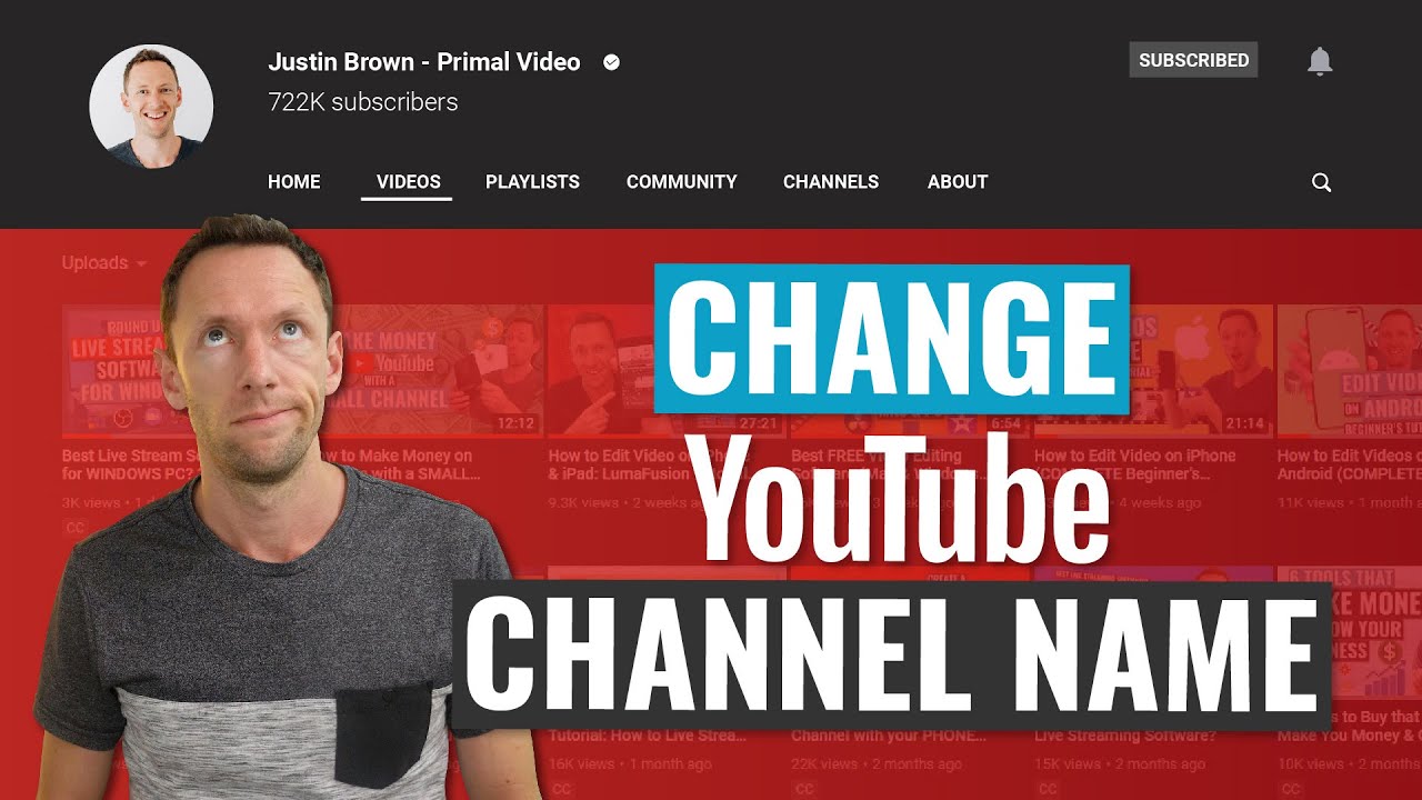 How to Change Your YouTube Channel Name Correctly