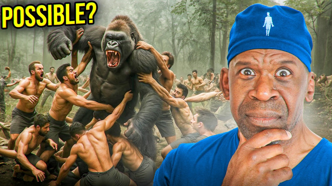 Gorilla vs 100 Men: Who Wins This Brutal Battle?