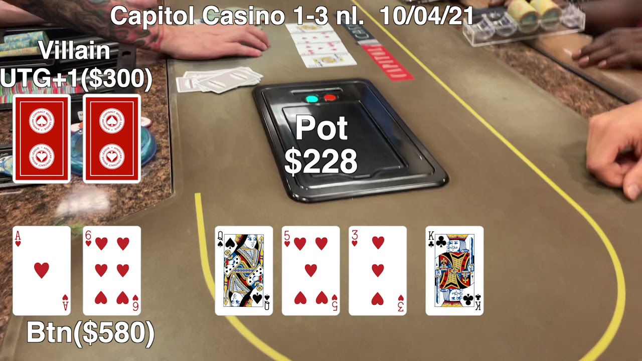 5 Live Poker Lessons from Capitol Casino $1/$3 Hands