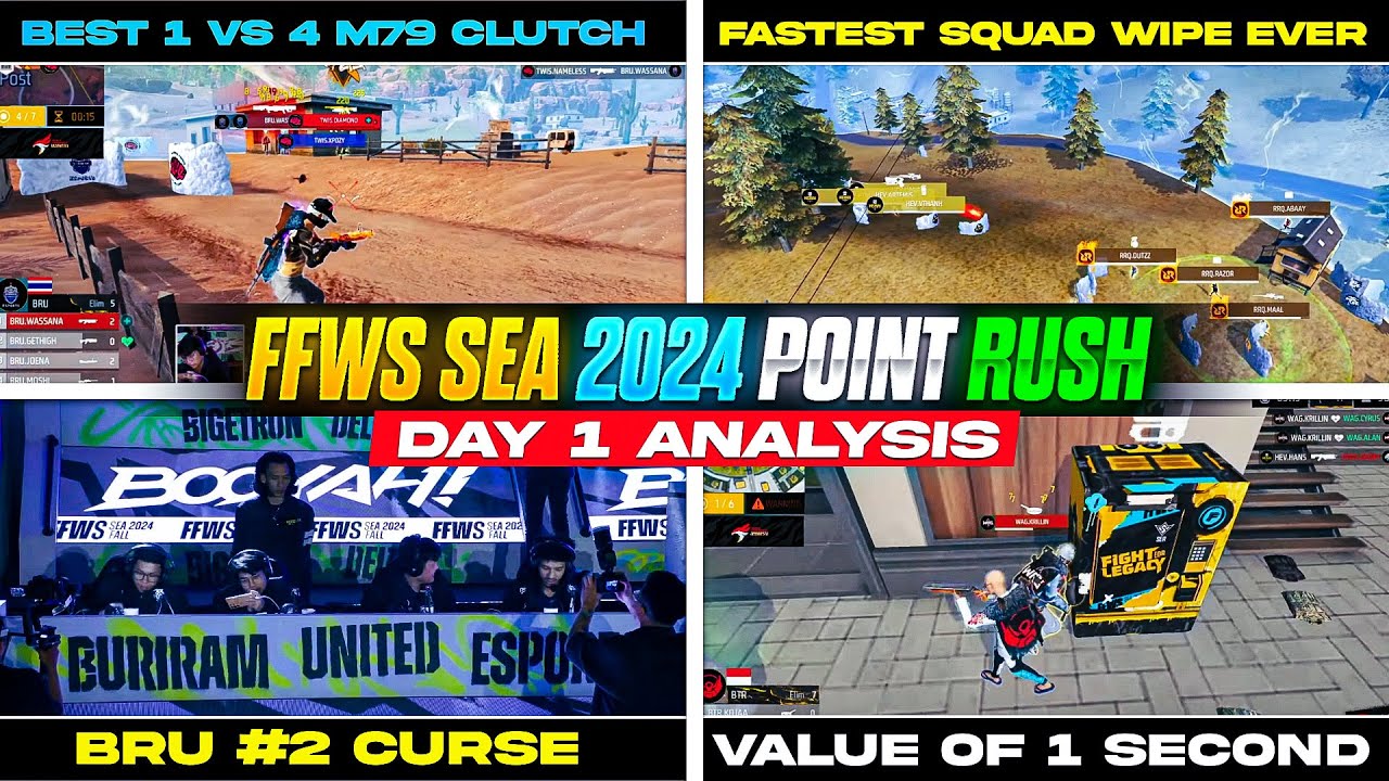 Free Fire Point Rush Day 1 Analysis: Top Plays & Standings