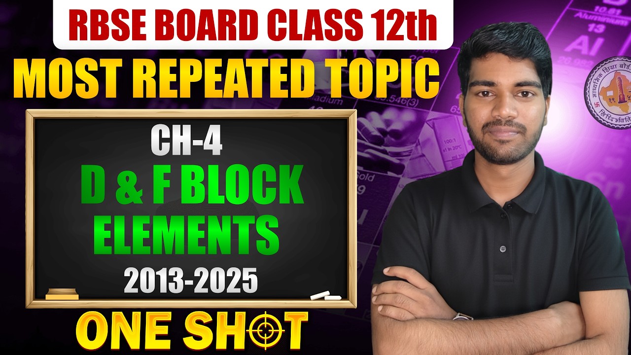 Master D and F Block PYQs: RBSE Chemistry Exam Guide