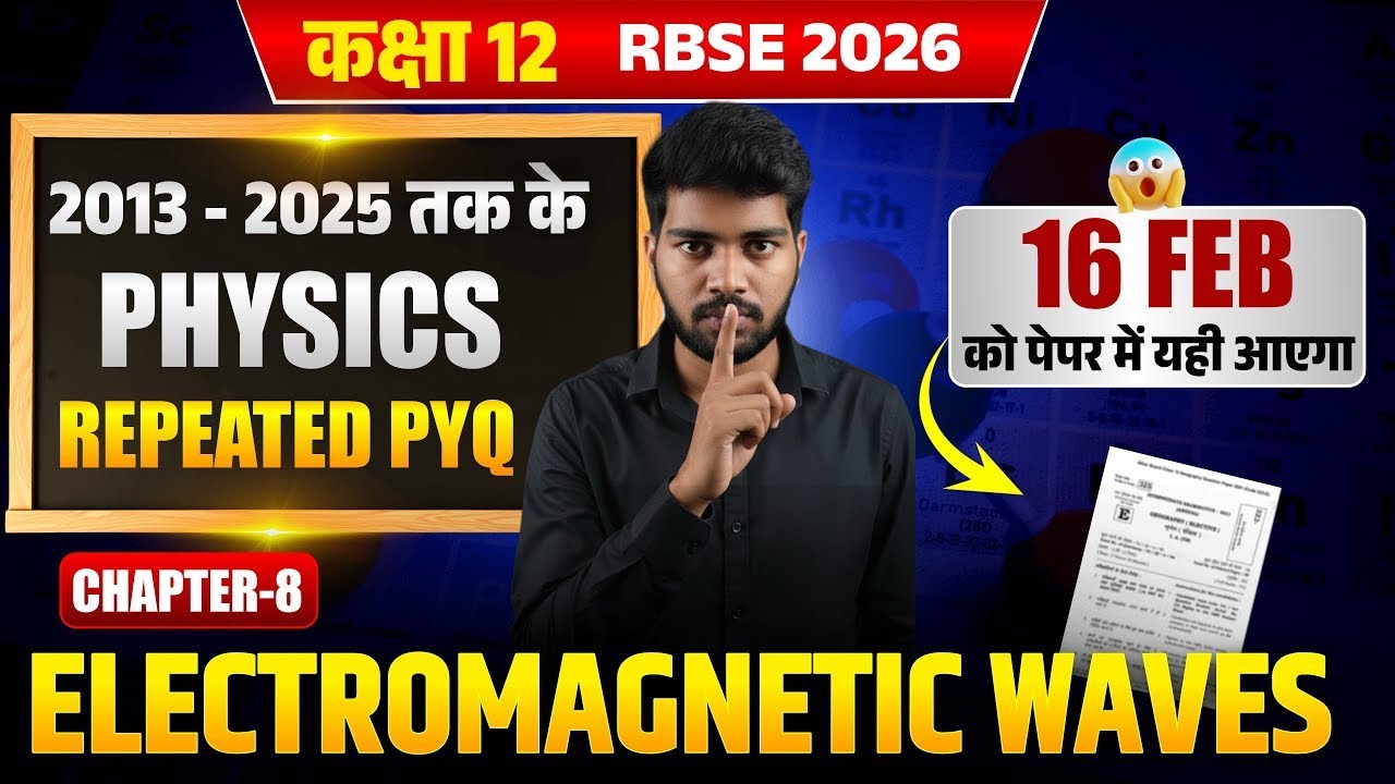 RBSE Class 12 Physics Electromagnetic Waves PYQs & Solutions