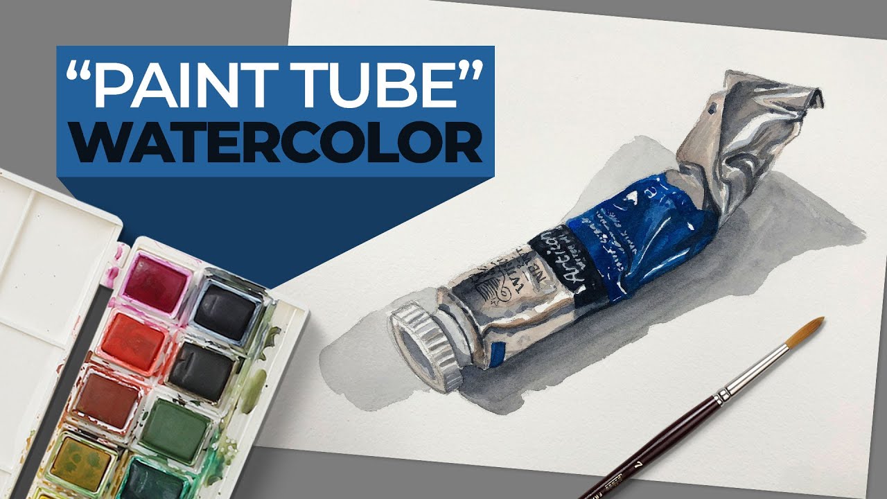 Master Watercolor Metallic Painting: Tube Tutorial & Techniques