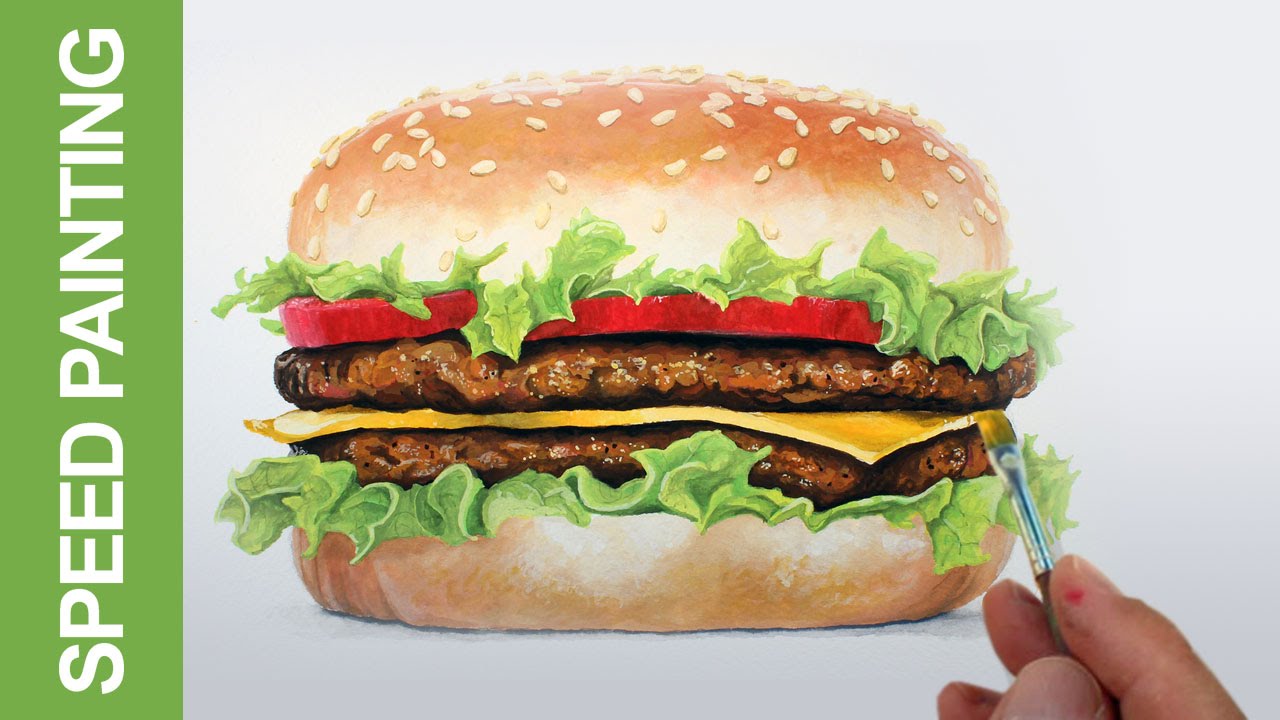 How to Draw a Realistic Hamburger: Step-by-Step Guide