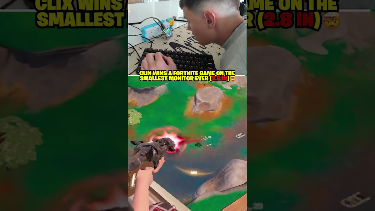 Winning Fortnite on a 2.8-Inch Screen: Impossible Challenge Achieved