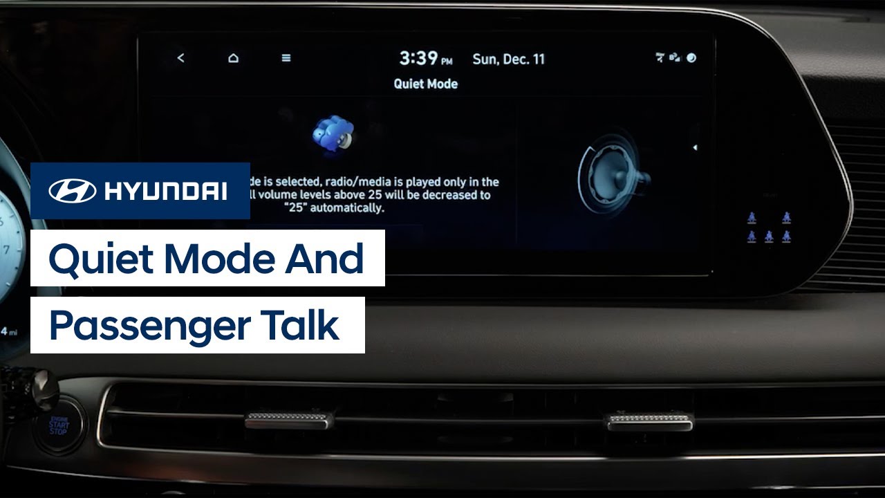 Master Hyundai Quiet Mode & Passenger Talk Features Easily