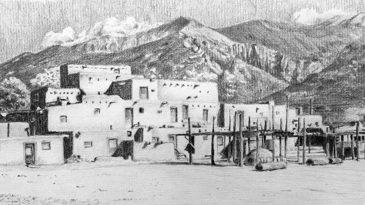 Mastering Graphite Landscapes on Charcoal Paper