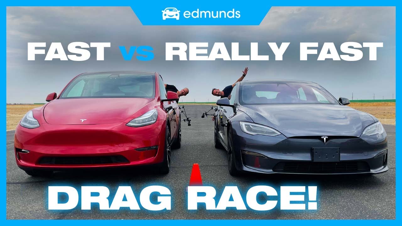 Tesla Model S Plaid vs Model Y Drag Race: Ultimate EV Showdown
