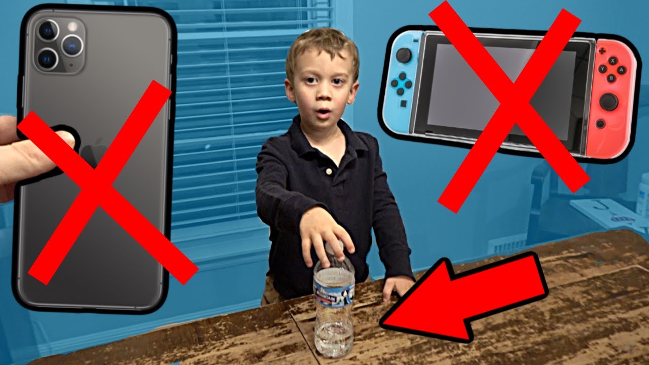 Sibling Bottle Flip Challenge: iPhone XR on the Line!