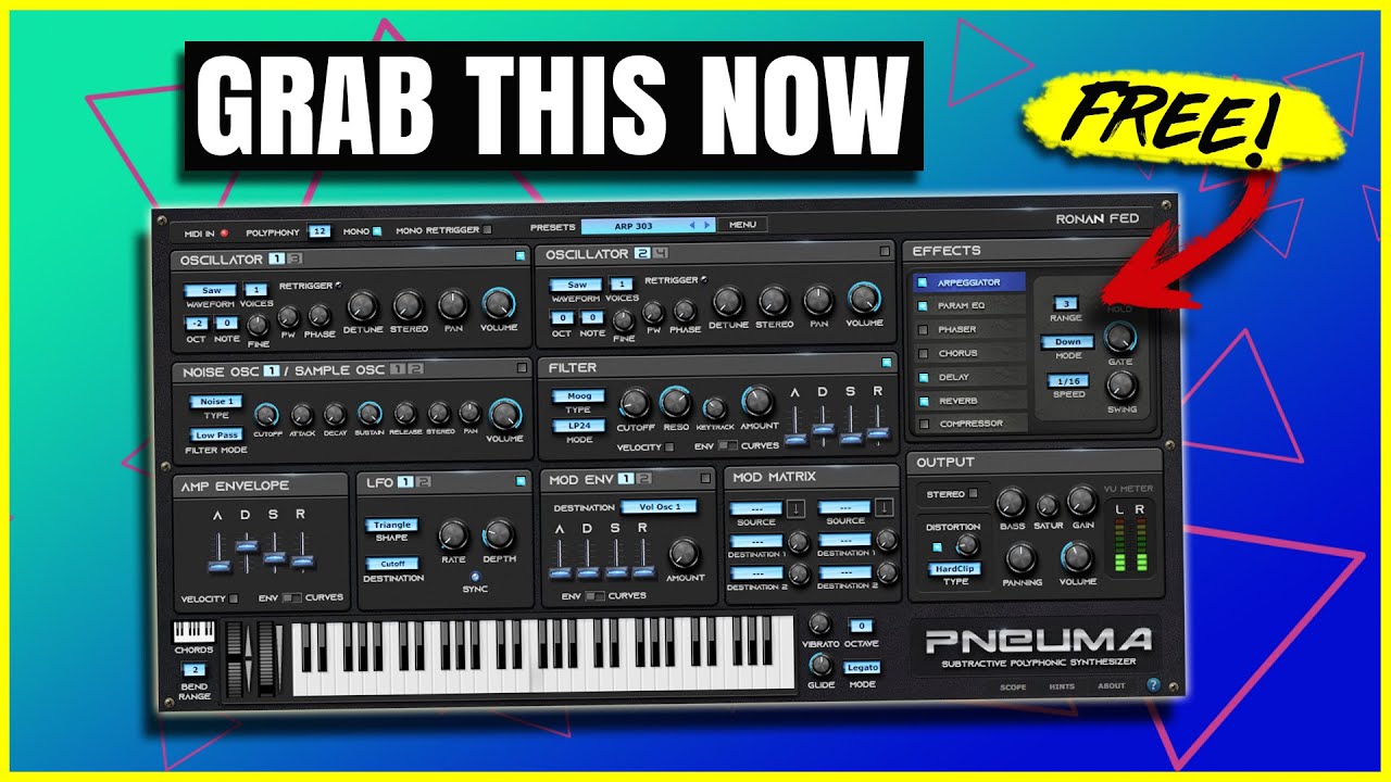 Ronin Fed Pneuma: Free Analog-Style Synth Plugin Review