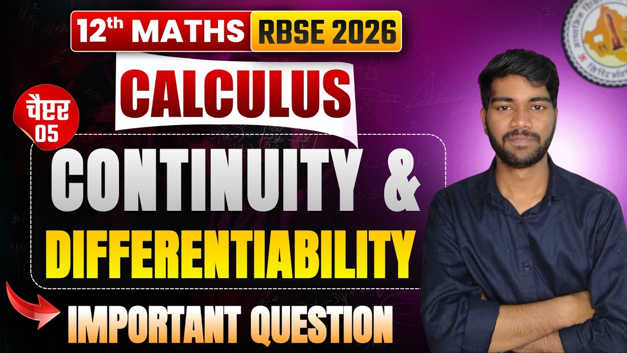 RBSE 2026 Math: Continuity & Differentiability Key Questions