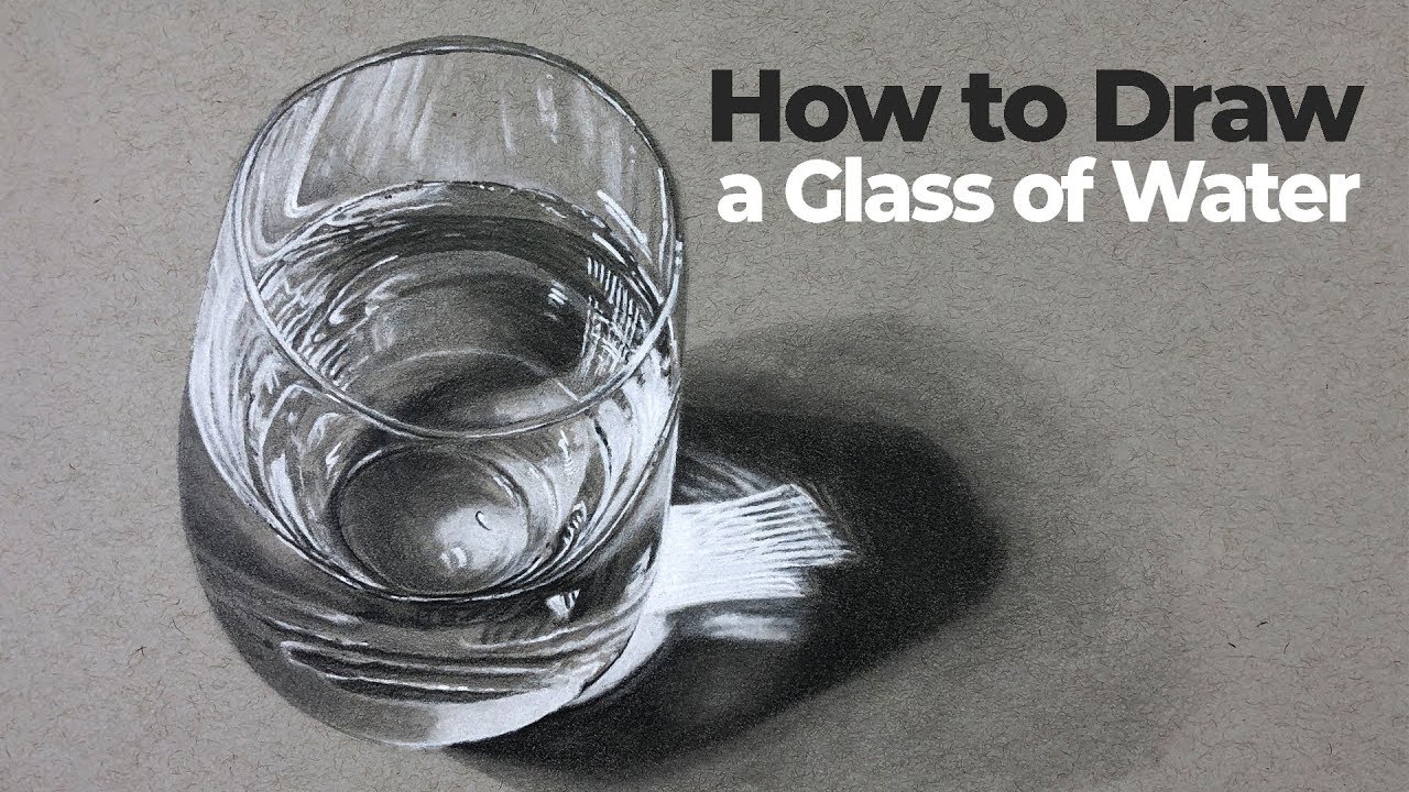 How to Draw a Realistic Glass of Water: Graphite & Charcoal Guide