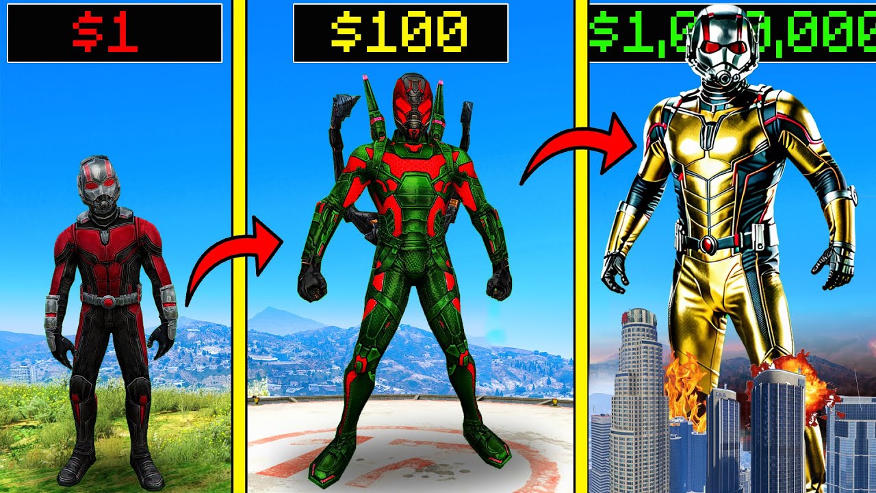 GTA 5 Ant-Man Mod Gameplay: Suit Upgrades & Quantum Realm