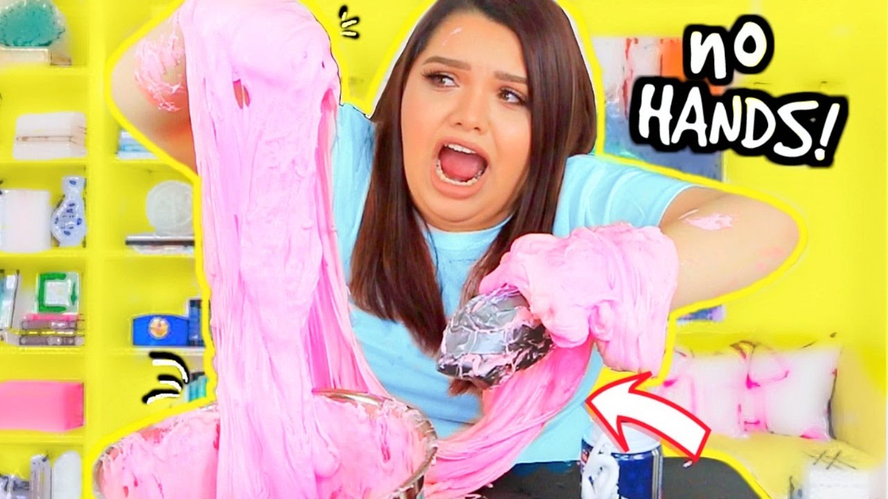 No Hands Slime Challenge: Painful Process & Surprising Results