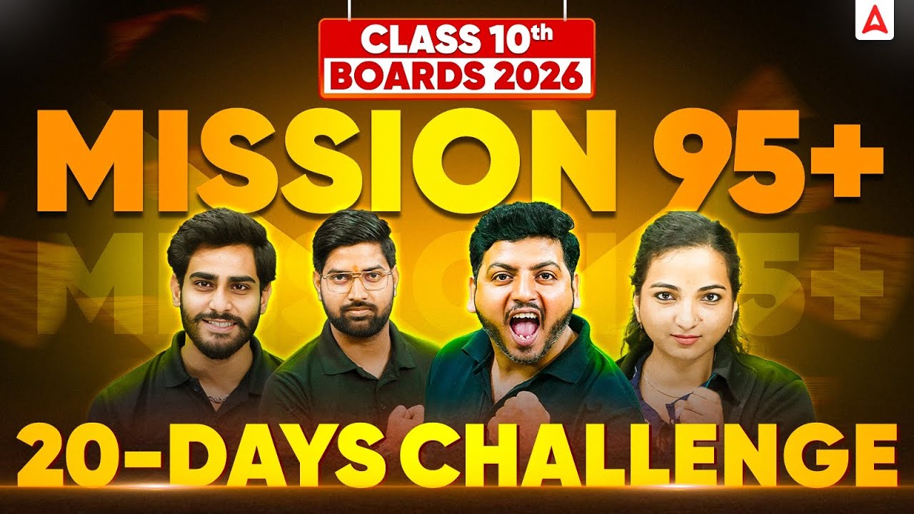 20-Day Mission 95+ Blueprint: Dominate Class 10 Board Exams