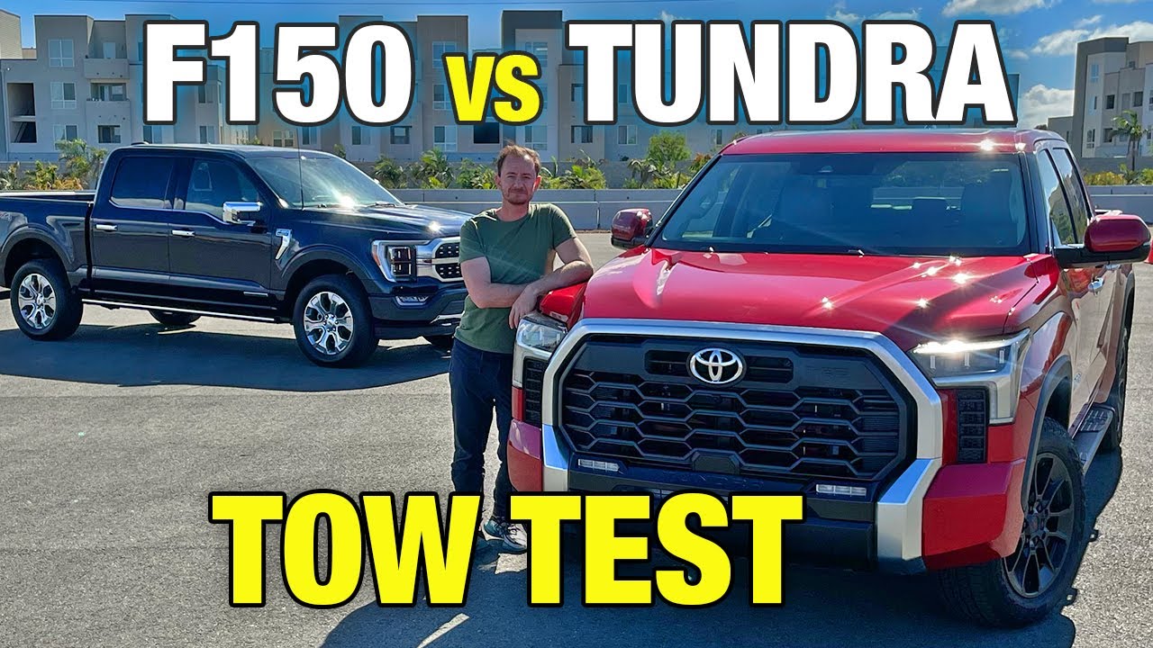 2022 Toyota Tundra vs Ford F-150 Hybrid Towing Test Results